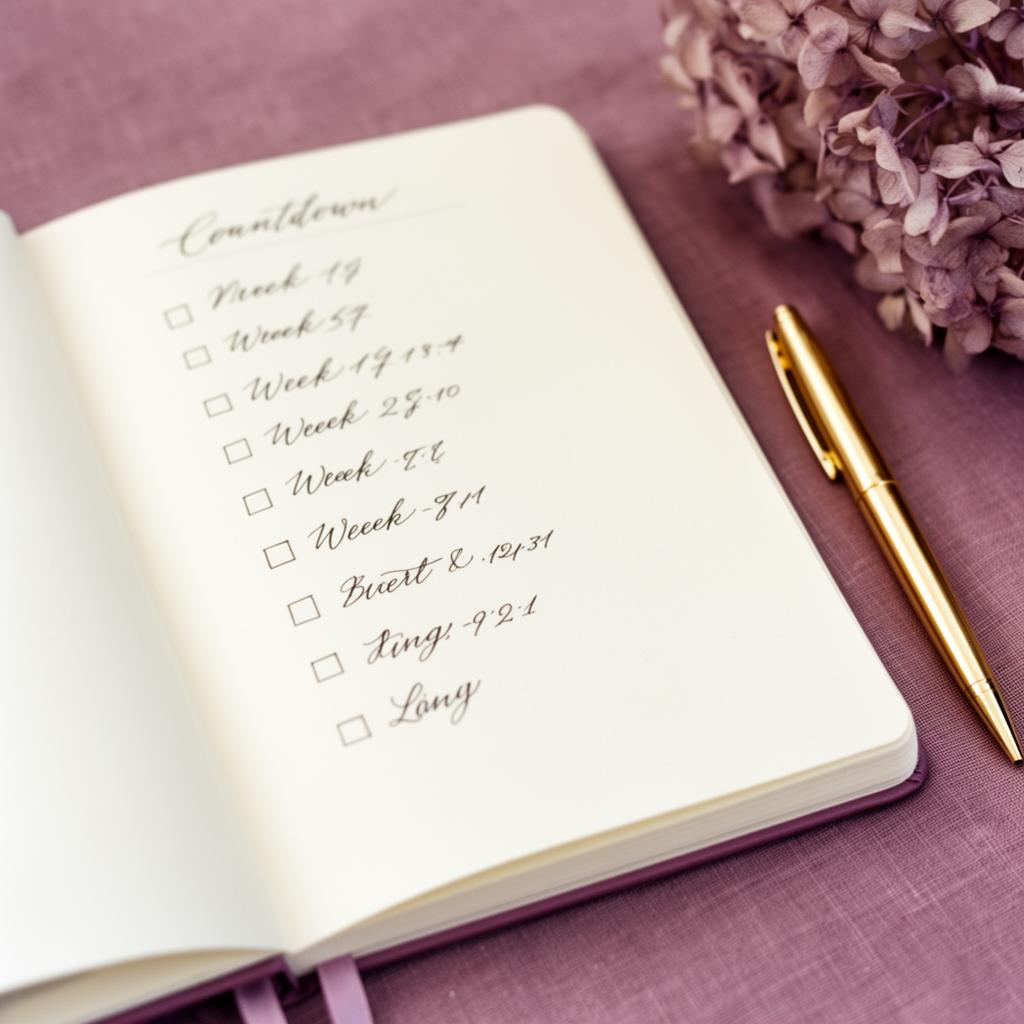 Bride reviewing a CryoLipo treatment timeline calendar
